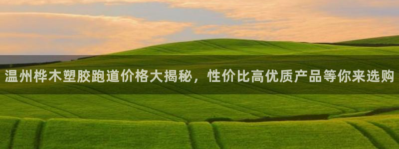 红足体育网：温州桦木塑胶跑道价格大揭秘，性价比高优质产品等你来选购
