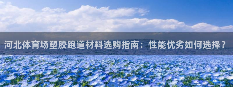红足一1世皇冠登录：河北体育场塑胶跑道材料选购指南：性能优劣如何选择？